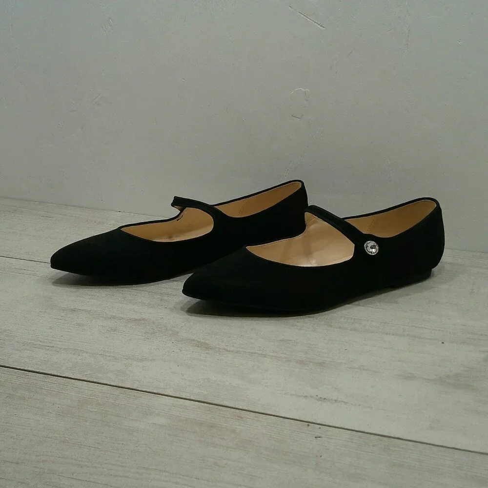 Nine West Retro Styled Pointed Toe Mary Jane Dressy Flats New with Tags